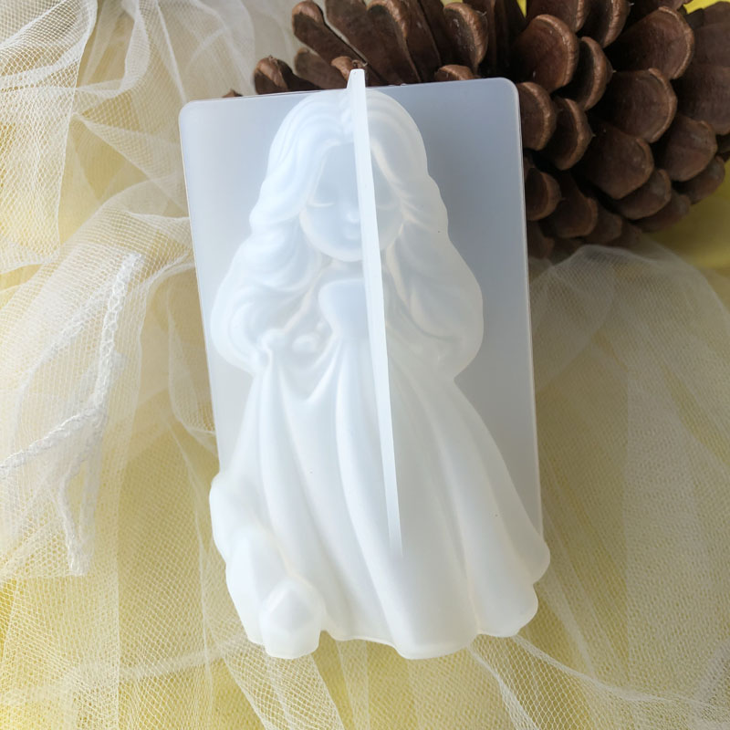 Candle Making Things - 3D Cute Princess Silicone Candle Mould