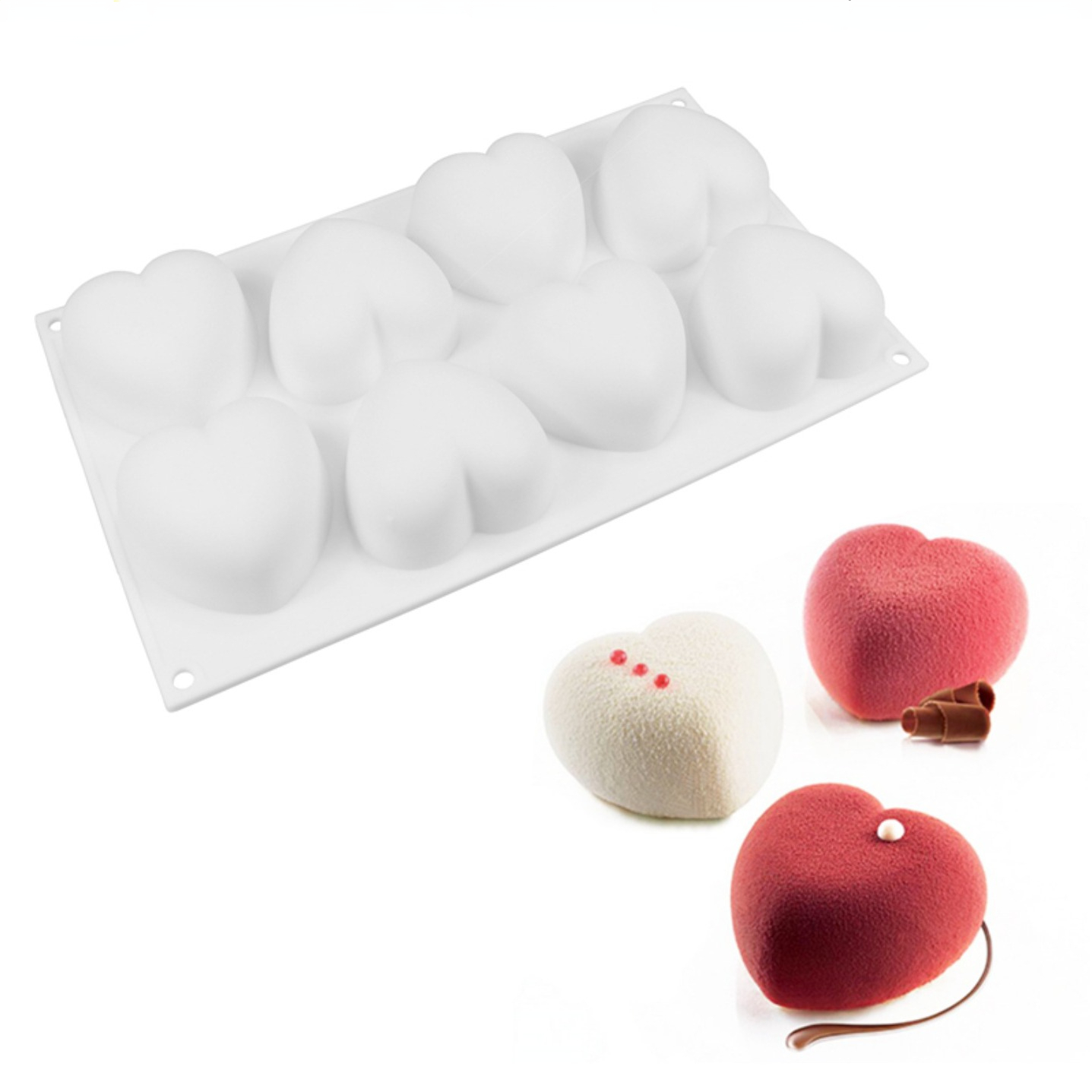 Candle Making Things - Love Heart Silicone Soap Mold Handmade