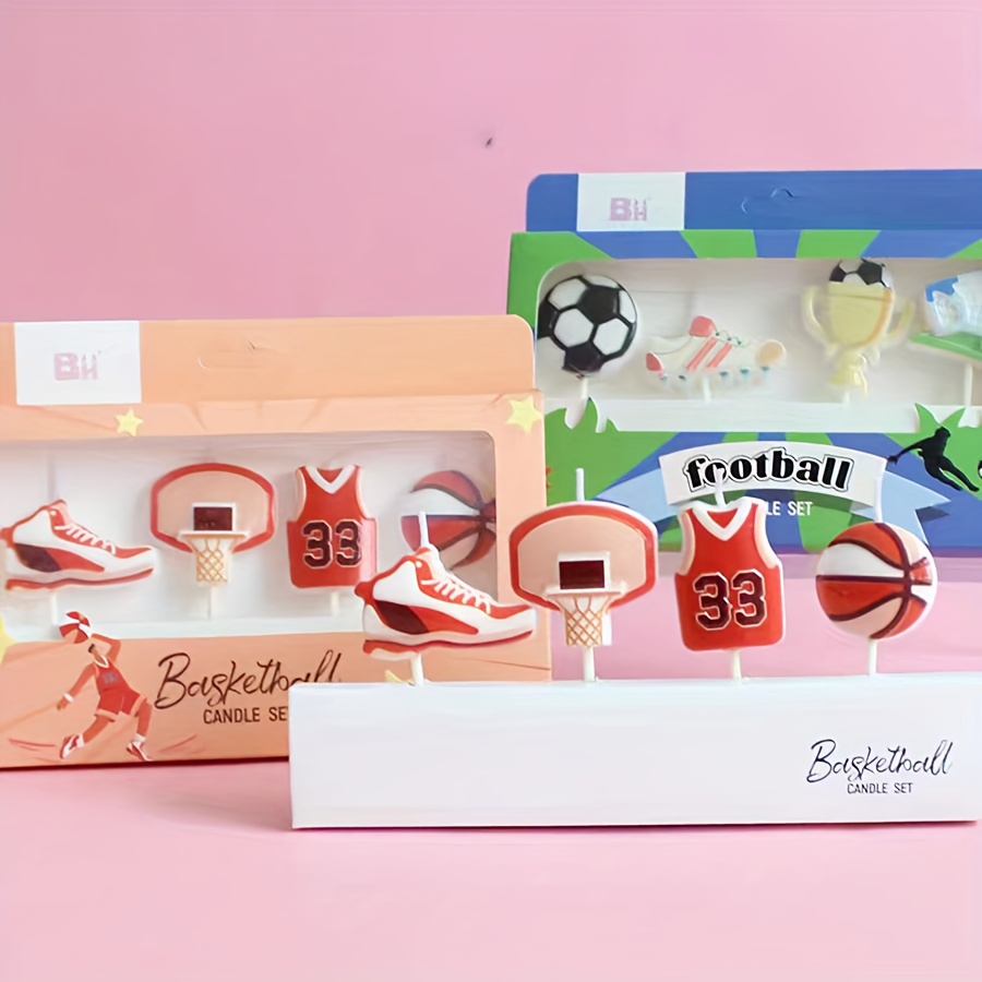 Candle Making Things - 4-Pack Creative Basketball & Football Candle