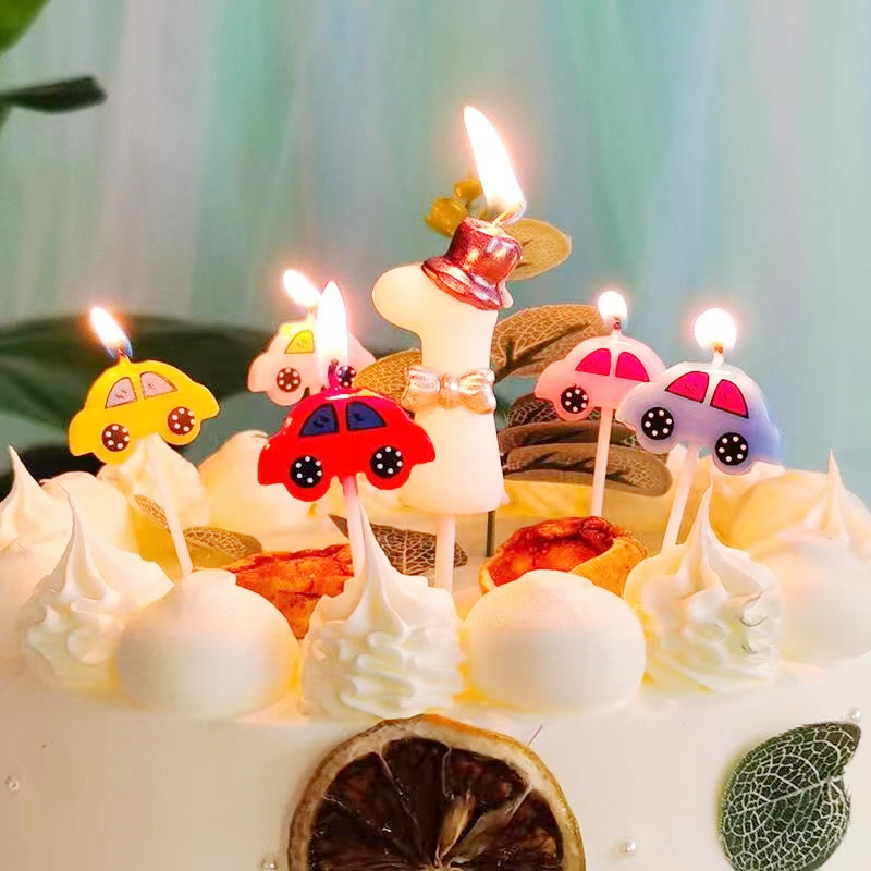 5 Car Candles Children's Birth - Candle Making Things 评论和价格