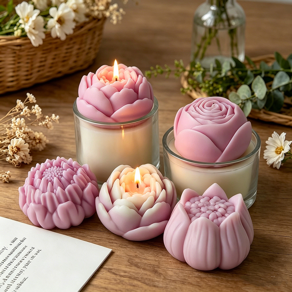 3D Flower Silicone Mold Peony  - Candle Making Date Night 评论和价格