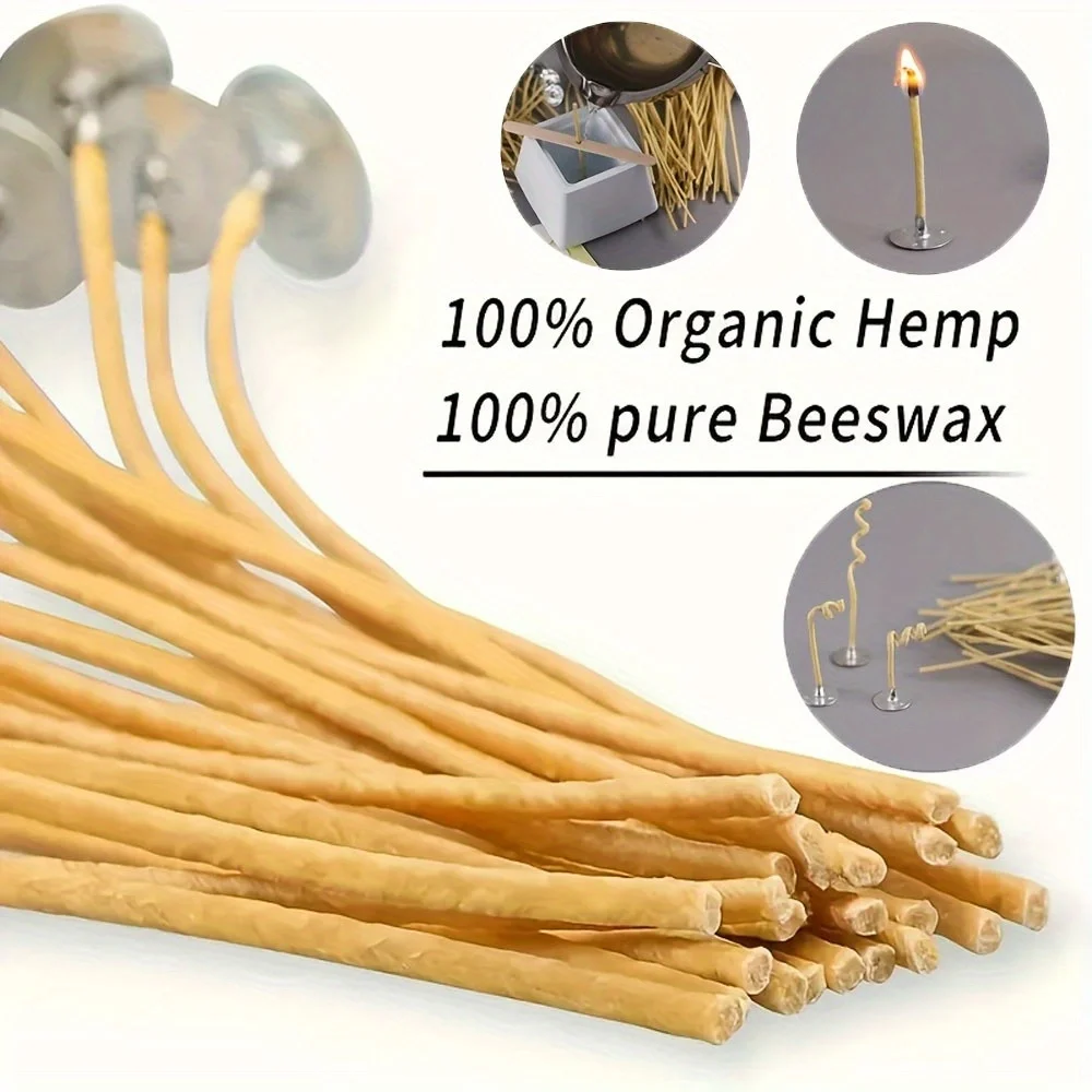 Candle Wicks 50 PCS 8 Inch Hem - Candle Making Date Night 评论和价格