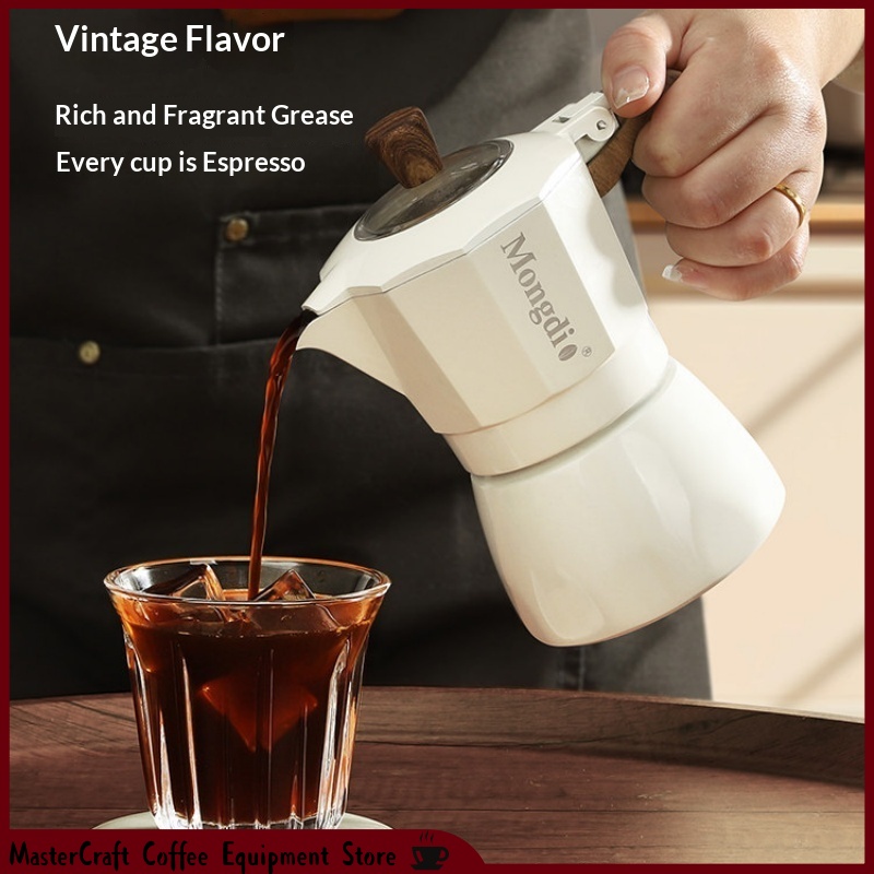 Mongdio Double Valve Moka Pot  - Pour Pot Aluminum 评论和价格