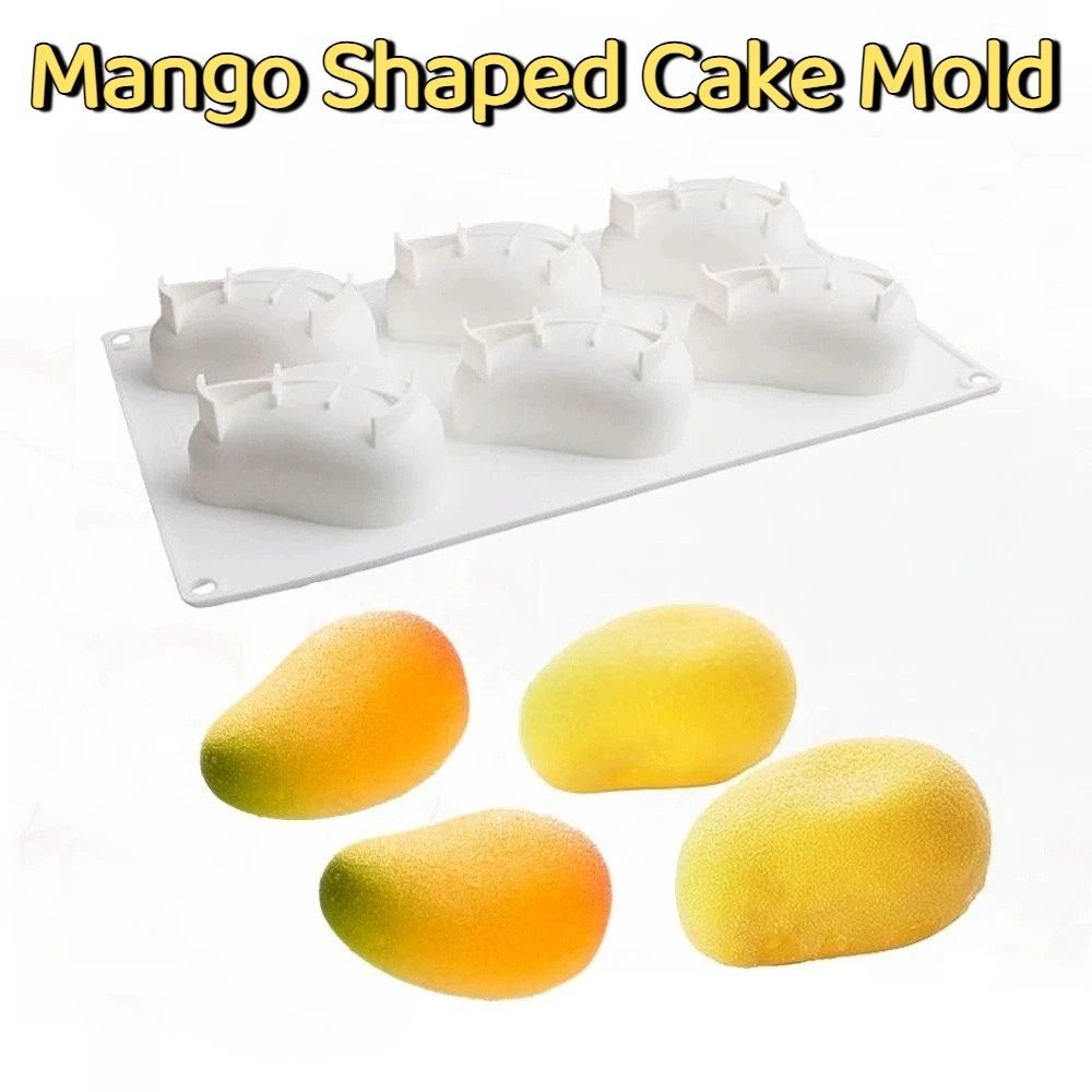 6 Cavity Mango Shaped Cake Mol - Candle Making Things 评论和价格