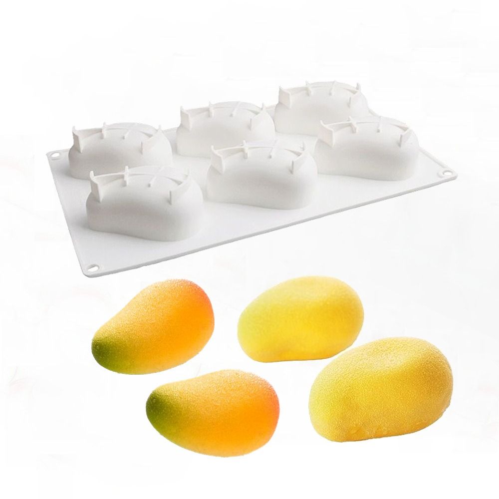 6 Cavity Mango Shaped Cake Mol - Candle Making Things 评论和价格