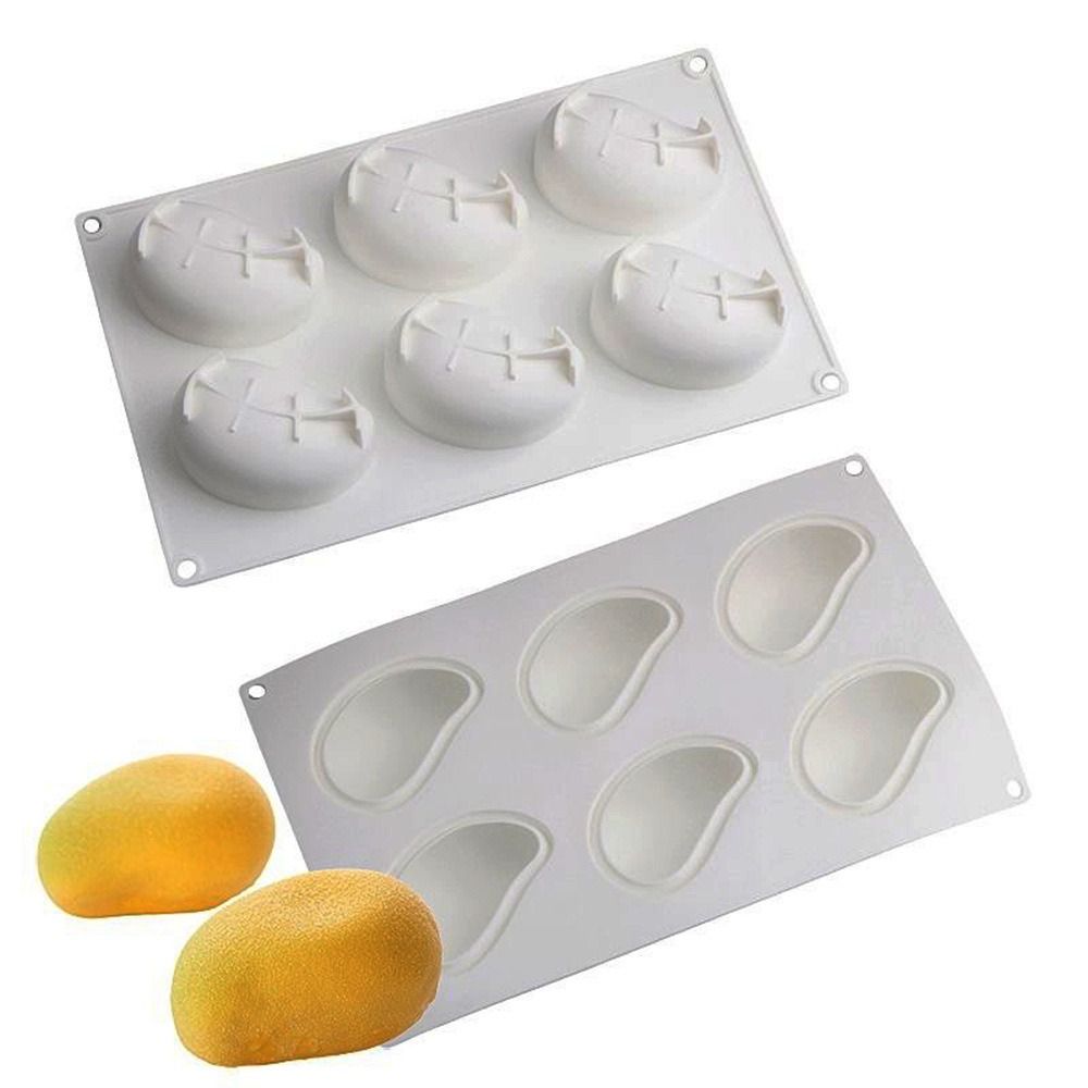 6 Cavity Mango Shaped Cake Mol - Candle Making Things 评论和价格
