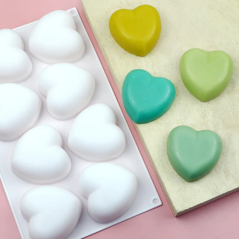 Love Heart Silicone Soap Mold  - Candle Making Things 评论和价格