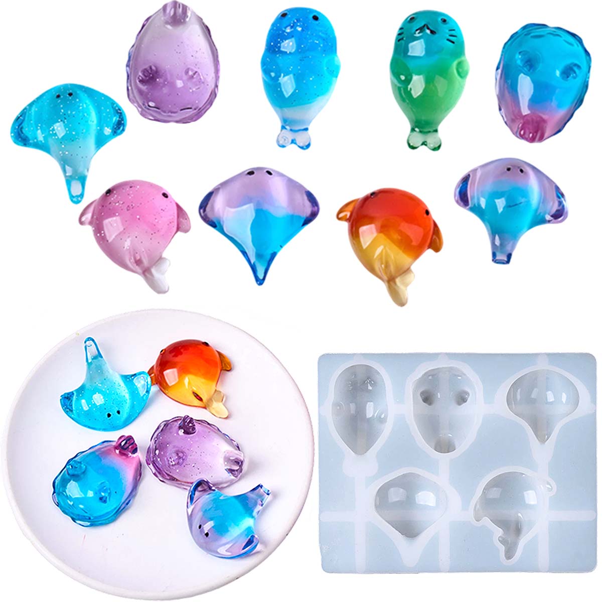 3D Healing Kawaii Manta Ray Wh - Candle Making Things 评论和价格