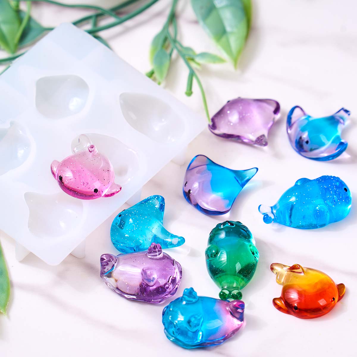 3D Healing Kawaii Manta Ray Wh - Candle Making Things 评论和价格