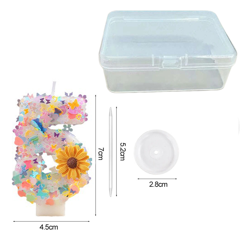 Sunflower Number Candles 0-9 C - Candle Making Things 评论和价格
