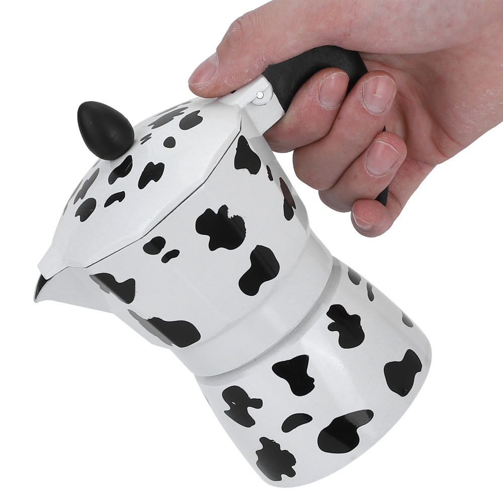 Coffee Brewing Milk Cow Color  - Pour Pot Aluminum 评论和价格