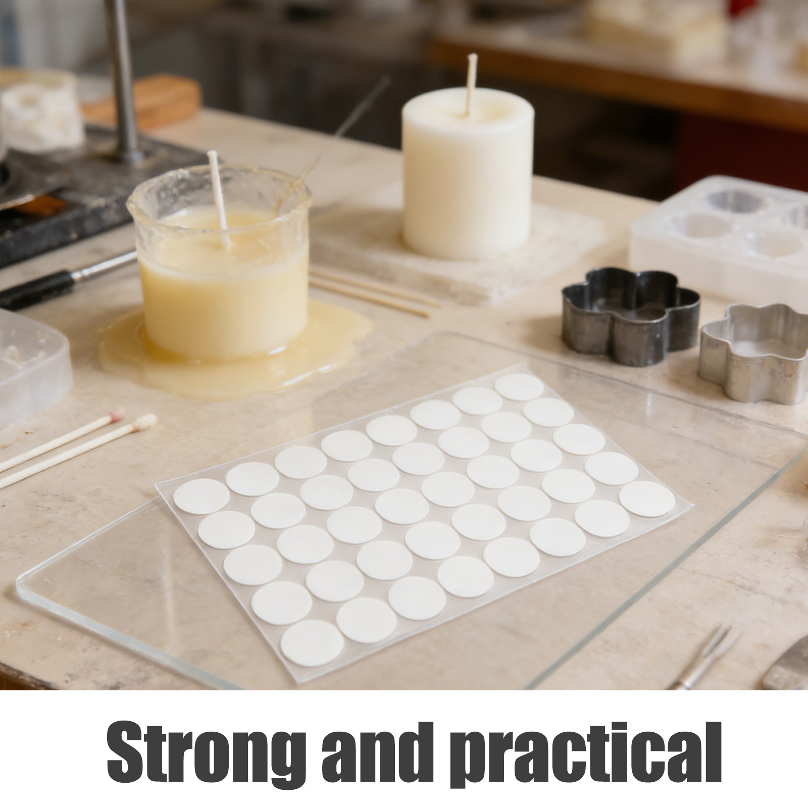 800Pcs Candlewick Stickers Dou - Adhesive Dot Wick 评论和价格