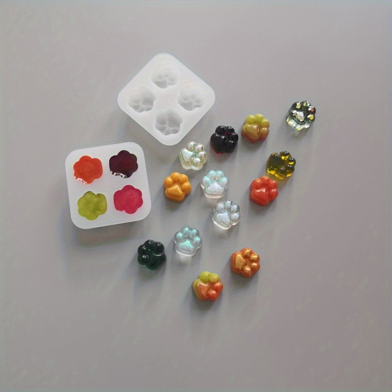 1Cat Paw Pattern Silicone Mold - Candle Making Things 评论和价格