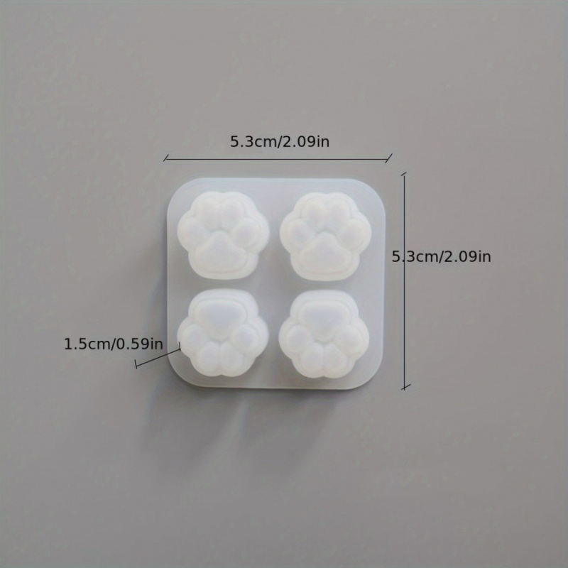1Cat Paw Pattern Silicone Mold - Candle Making Things 评论和价格