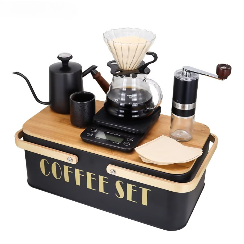 Portable coffee machine set wi - Pour Pot Aluminum 评论和价格