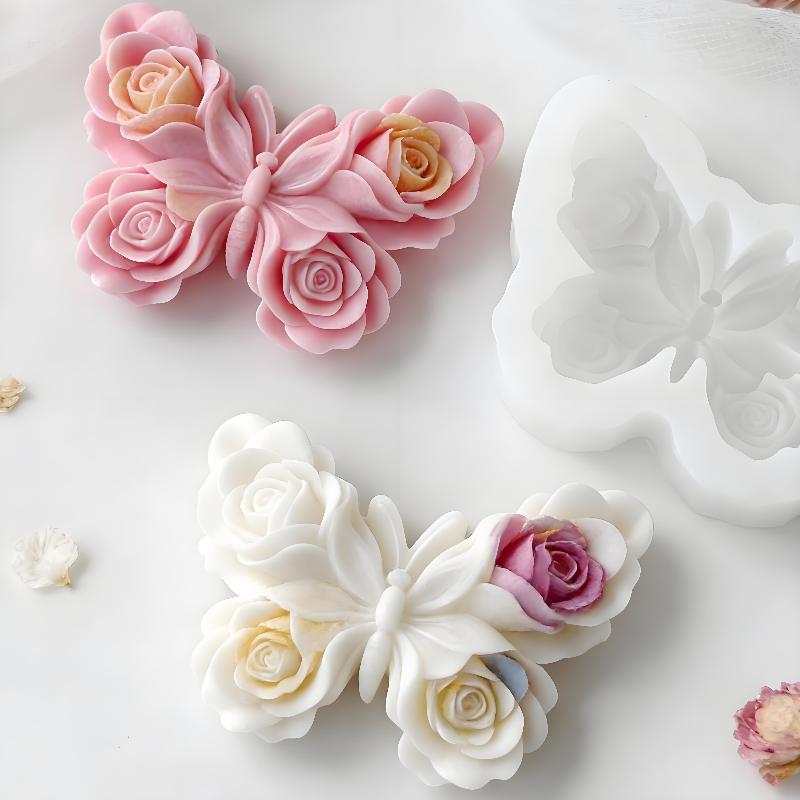 DIY Rose Butterfly Form Silico - Candle Making Things 评论和价格
