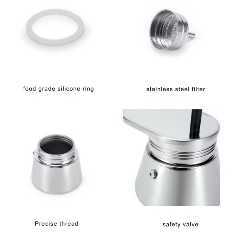 Single Spout Mocha Pot Stainle - Pour Pot Aluminum 评论和价格