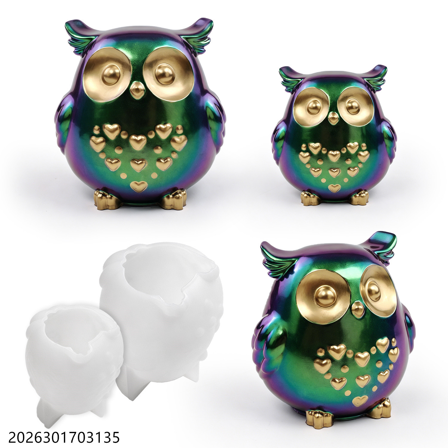 Owl Silicone Mold 3D Bird Shap - Candle Making Things 评论和价格
