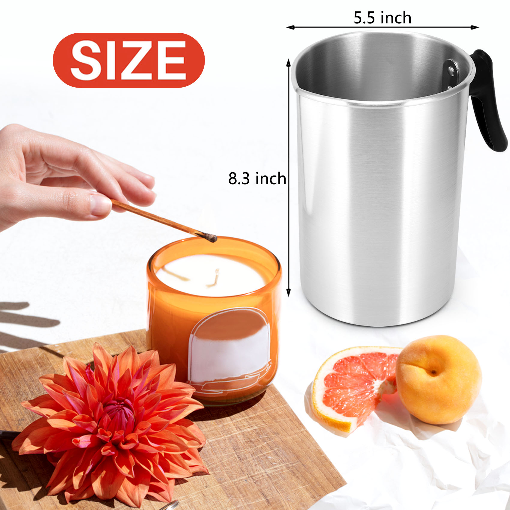 THIVN-4 Pounds Candle Making P - Pour Pot Aluminum 评论和价格